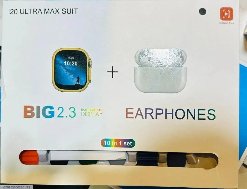 Smart Watch 120 Multicolour Bluetooth With Earphones