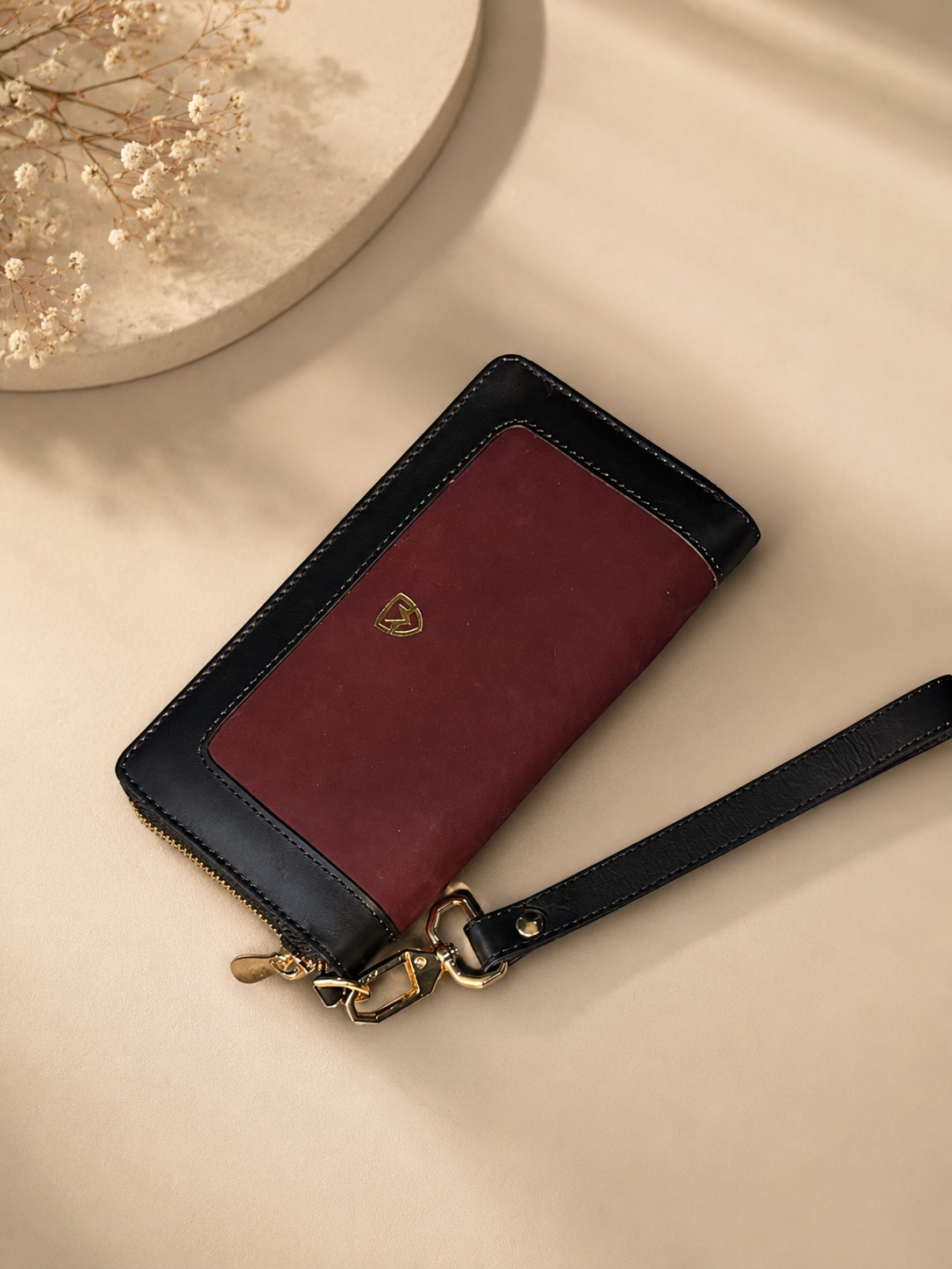Luxury Multi-Tone Wristlet Wallet
