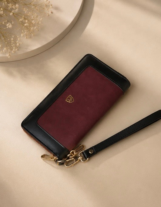 Luxury Multi-Tone Wristlet Wallet