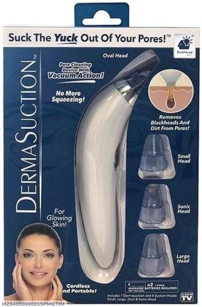 Cordless Derma Suction Facial Cleanser With 4 Heads