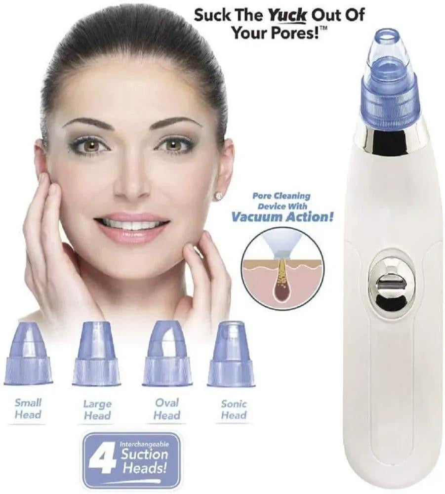 Cordless Derma Suction Facial Cleanser With 4 Heads