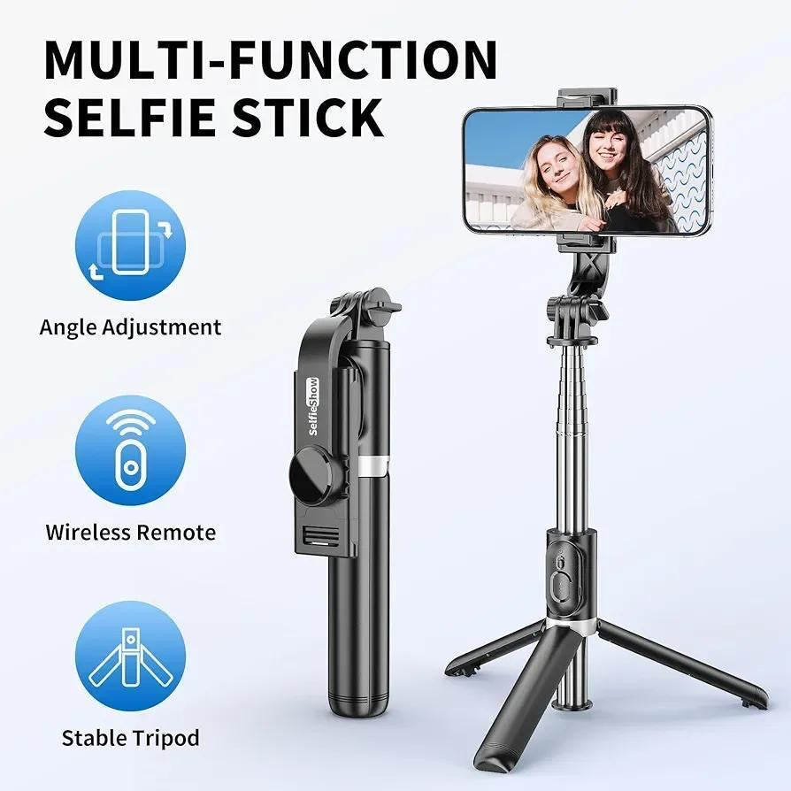 Portable Selfie Stick With Tripod and Remote-control