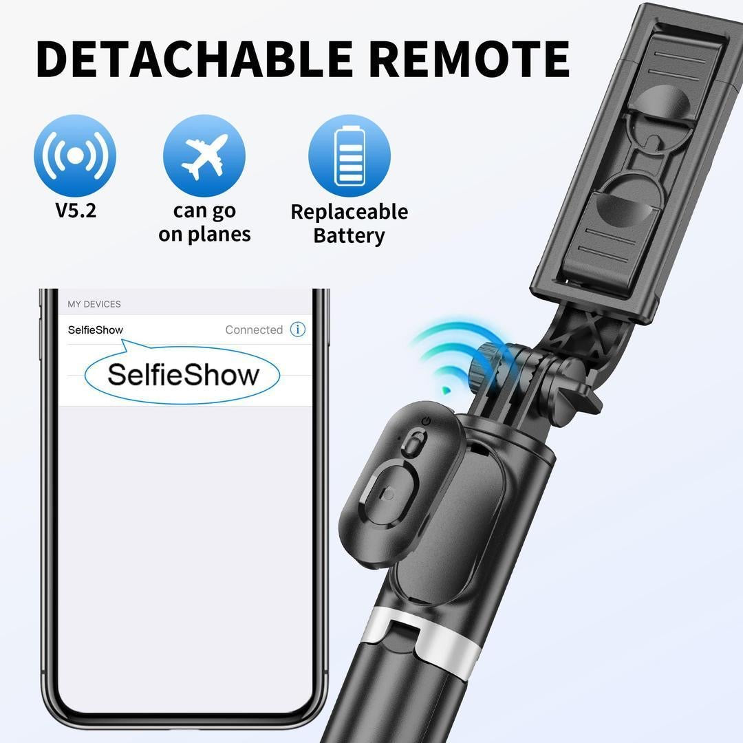 Portable Selfie Stick With Tripod and Remote-control
