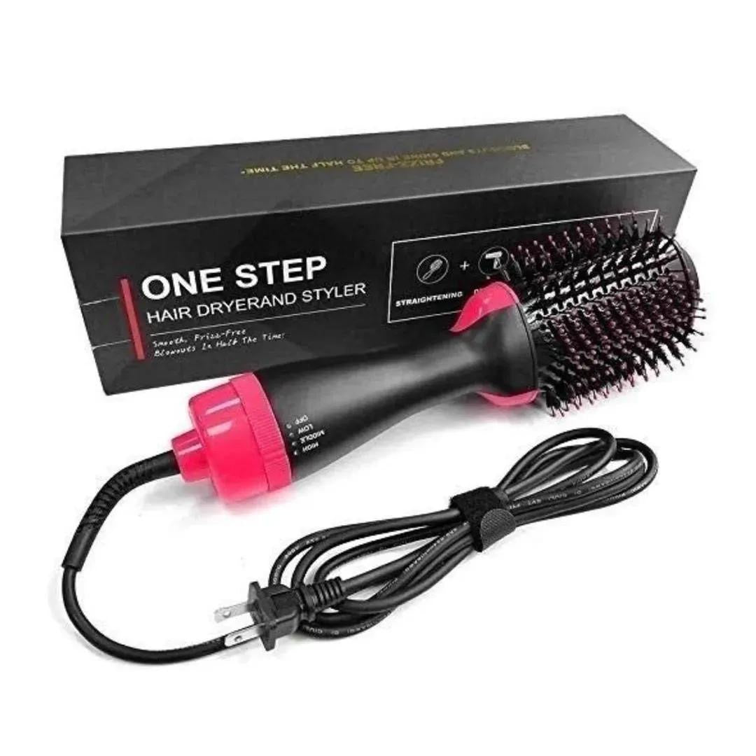 4-in-1 Hair Dryer Brush With Comb and Curler