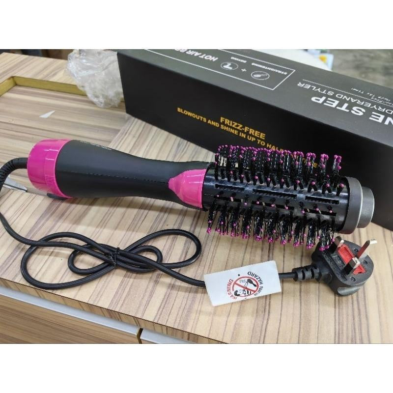 4-in-1 Hair Dryer Brush With Comb and Curler