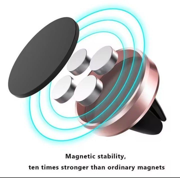 Magnetic Car Phone Holder 360 Rotatable Aluminium
