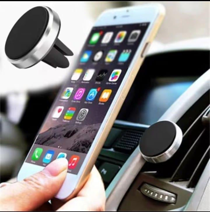 Magnetic Car Phone Holder 360 Rotatable Aluminium