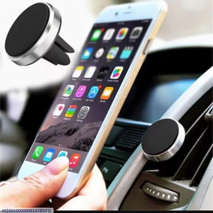 Magnetic Car Phone Holder 360 Rotatable Aluminium