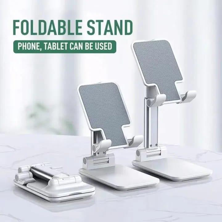 Adjustable Mobile Stand For Home Office,Black & White ABS Plastic