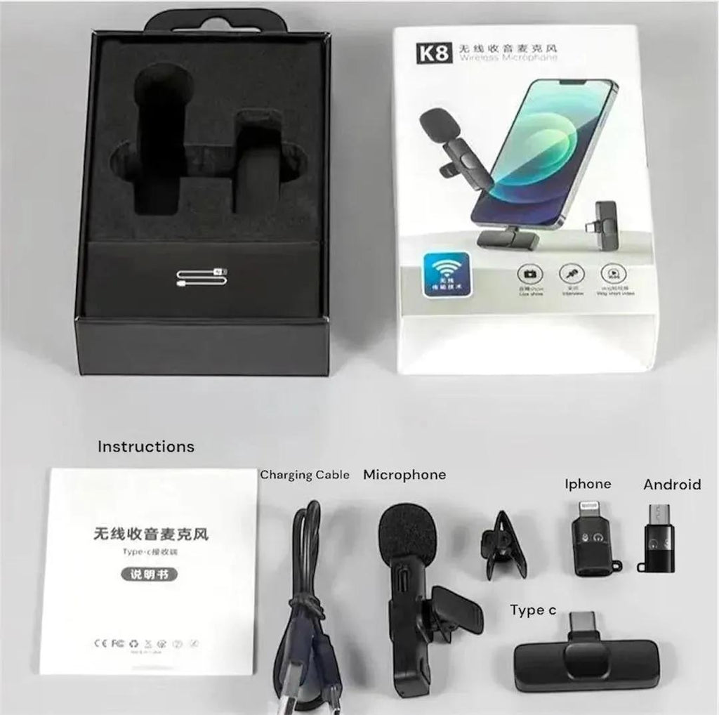 Premium Black Microphone For Home & Live Streaming Use
