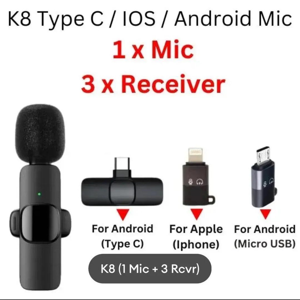 Premium Black Microphone For Home & Live Streaming Use
