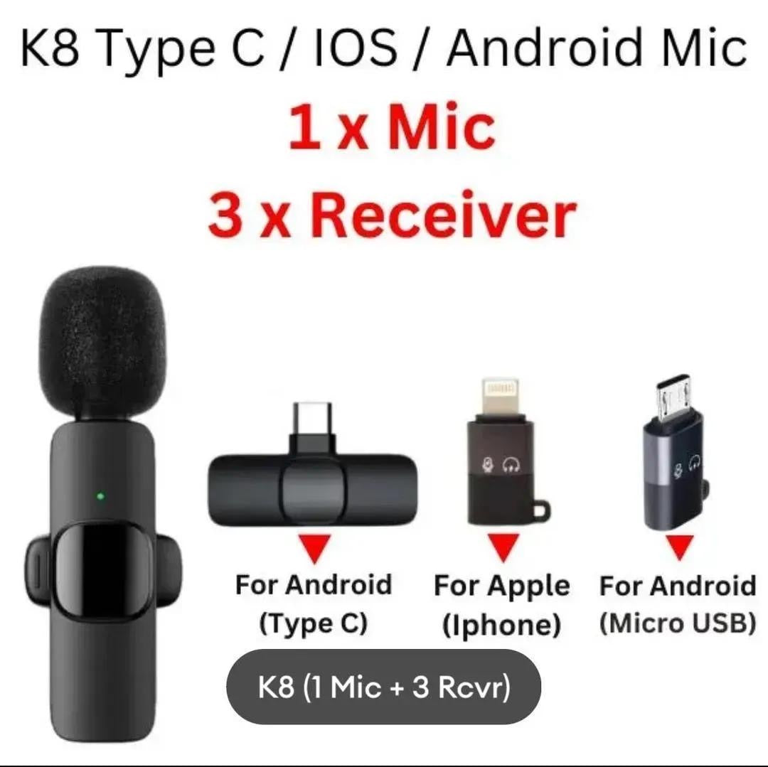 Premium Black Microphone For Home & Live Streaming Use