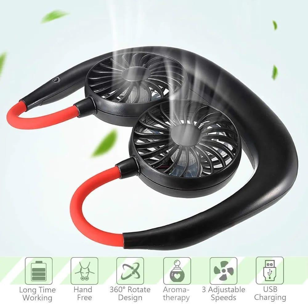 Hand Free Neck Fan 360 ^ USB Chargeable
