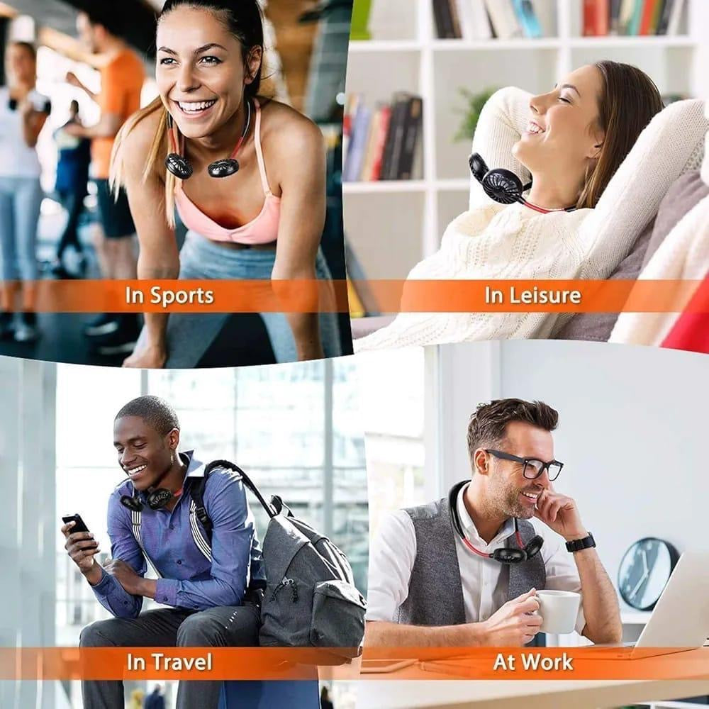 Hand Free Neck Fan 360 ^ USB Chargeable