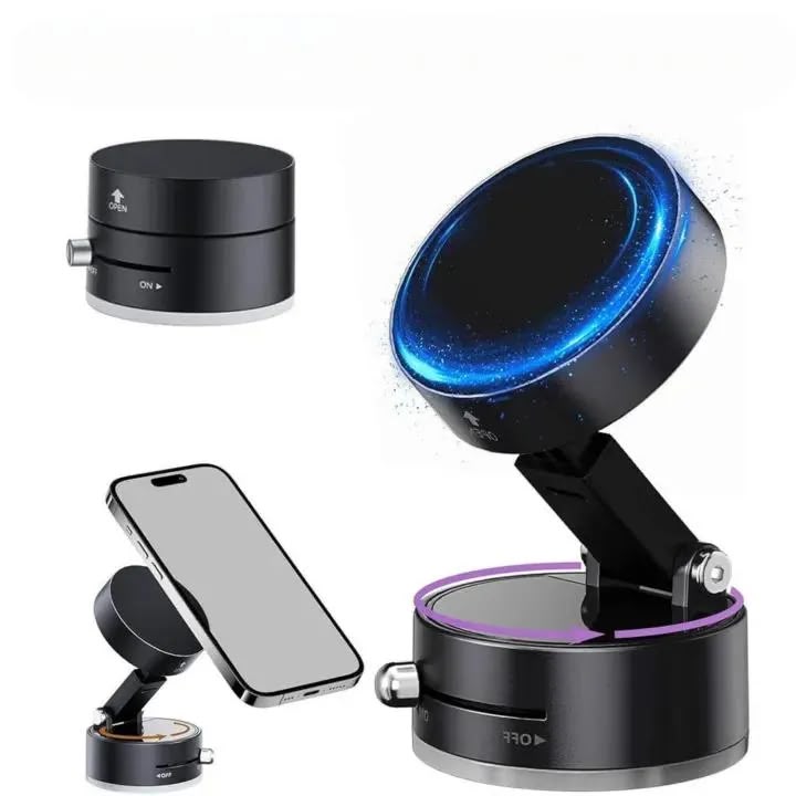 Magnetic Mobile Holder Black 360 Degree Swivel