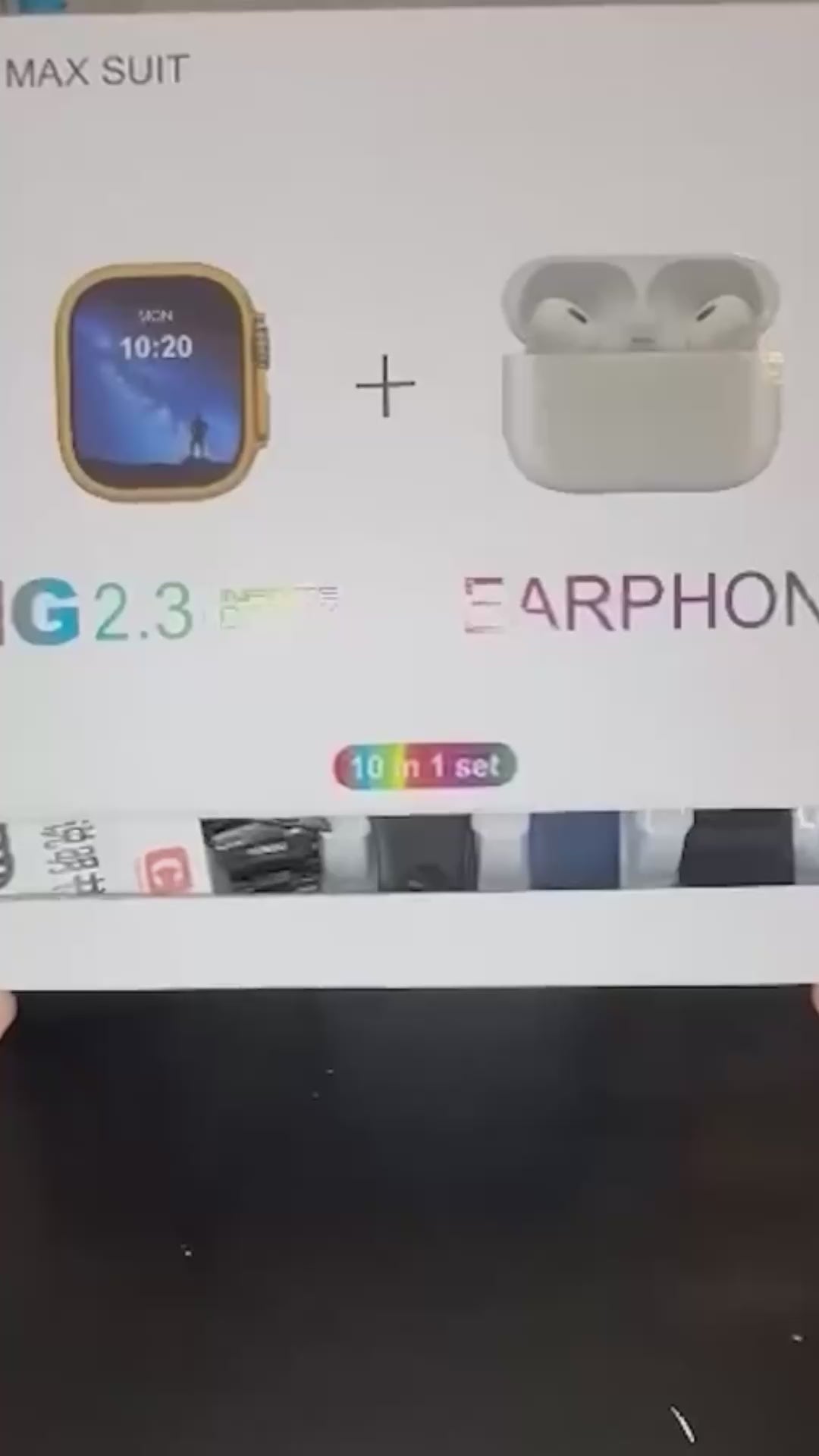 Smart Watch 120 Multicolour Bluetooth With Earphones
